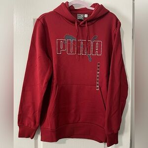 Puma, Medium, Red, Athletic Sweatshirt, NWT